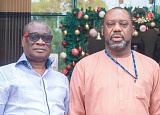 Dr K.K. Sarpong (left), former Chief Executive Officer of the Ghana National Petroleum Corporation, with Dr Matthew Opoku, Energy Minister