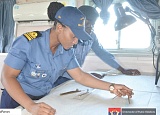 Lt Cdr Priscilla Dzokoto directing affairs on GNS ANKOBRA