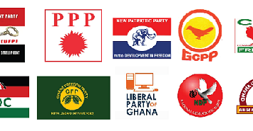 Some political parties in Ghana