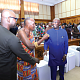 • Vice-President Dr Mahamudu Bawumia (right) interacting with Nana Otuo Siriboe II (middle), Chairman of the Council of State, after the launch of the National Rental Assistance Scheme in Accra. With them is Francis Asenso-Boakye (left), Minister of Works and Housing. Picture: SAMUEL TEI ADANO