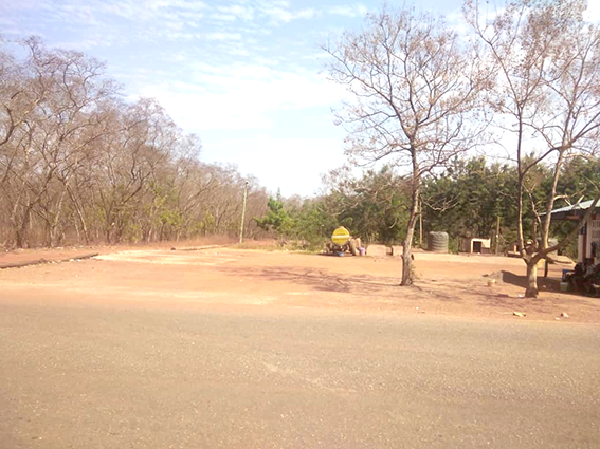 A washing bay along the reserves
