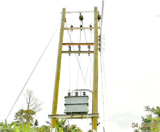 The transformer which serves the village