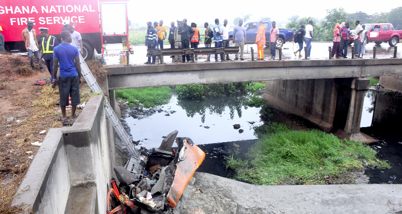The accident scene