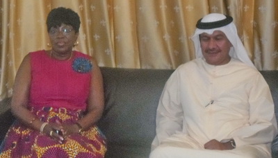 Mrs Attivor and Dr Al Hammadi 