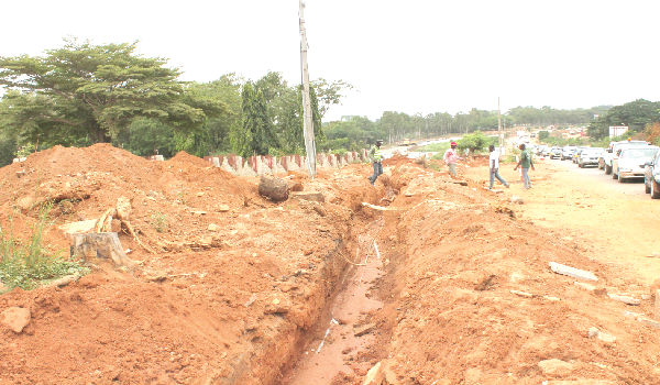 •The construction of the Giffard Road, the stretch from the 37-Hospital to the La Palm Royal Hotel, has caused a good number of trees to be cut down.