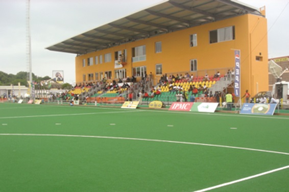 The national hockey stadium in Accra