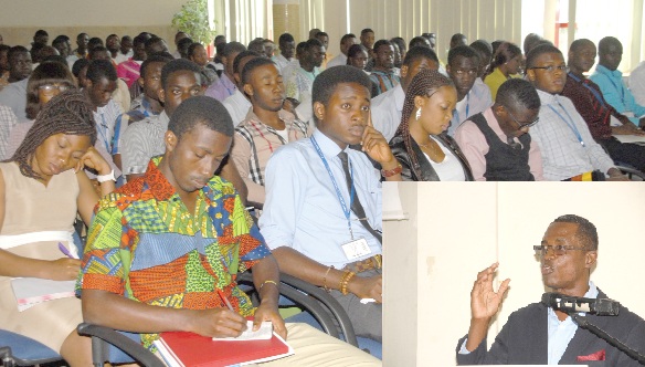 Reverend Philip Tutu, Country Director, ICM, Ghana, addressing participants at a workshop organised by the Ghana section of the Institute of Electronic and Electrical Engineers at the Kofi Annan ICT Centre in Accra