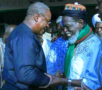 President John Mahama and the National Chief Imam, Sheikh Nuhu Sharabutu