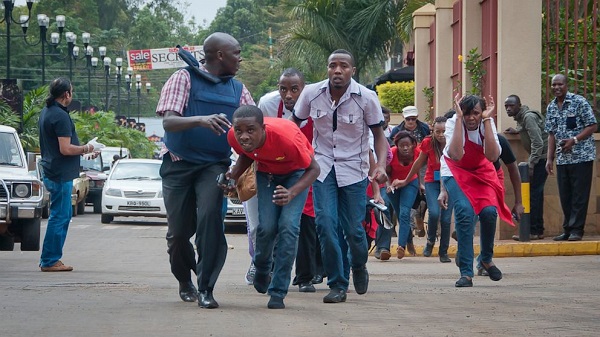Shoppers flee Kenya's Westgate Mall is attacked by Al-Shaabab terrorists