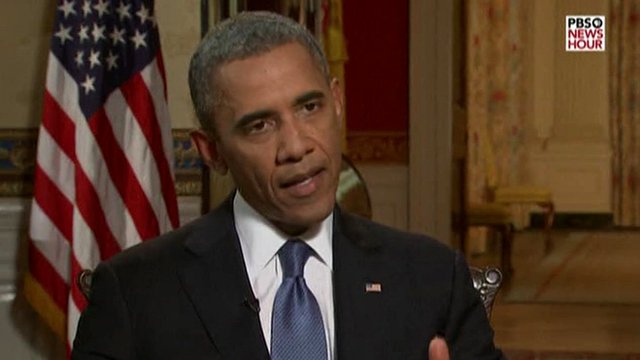 President Barack Obama: ''I have no interest in any kind of open-ended conflict in Syria''