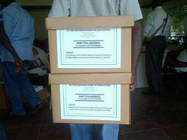 Two boxes containing