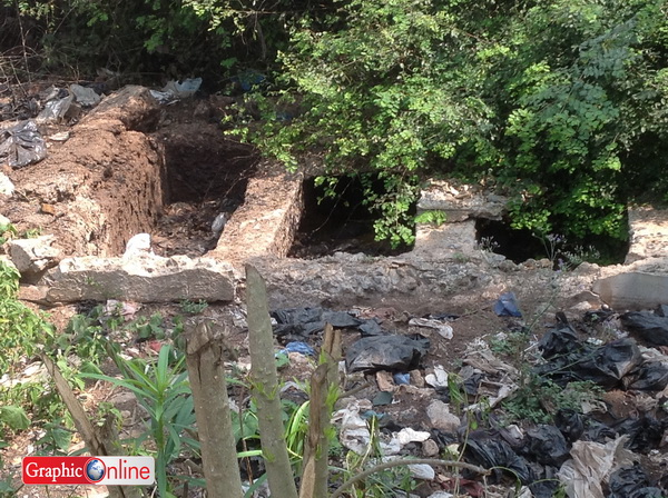 The manholes serving as dumping site for the carriers