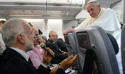 Pope Francis waves to supporters in Rio on July 22.