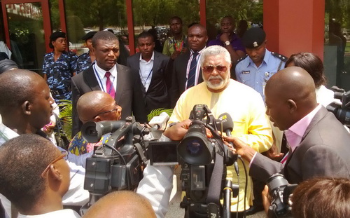Rawlings getting ready to address the media