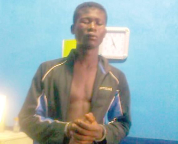 Godfred Petit Silevi  — In police grip