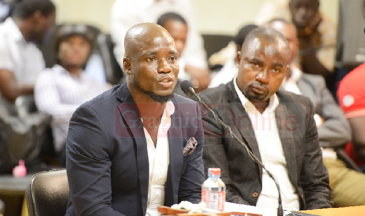 Stephen Appiah appears before the commission