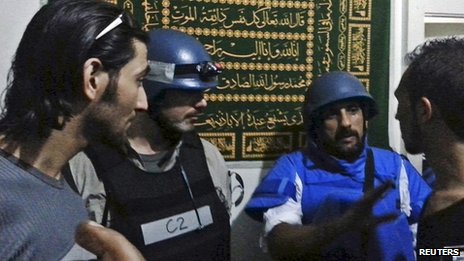 The UN team spoke to witnesses and survivors in Muadhamiya