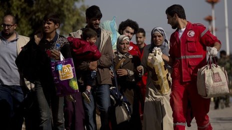 The people of Muadhamiya were running short of food and water