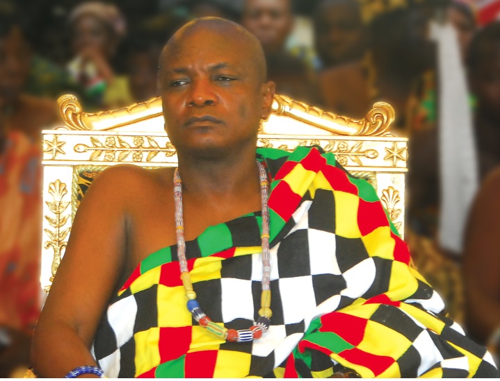 Togbe Afede sitting in state