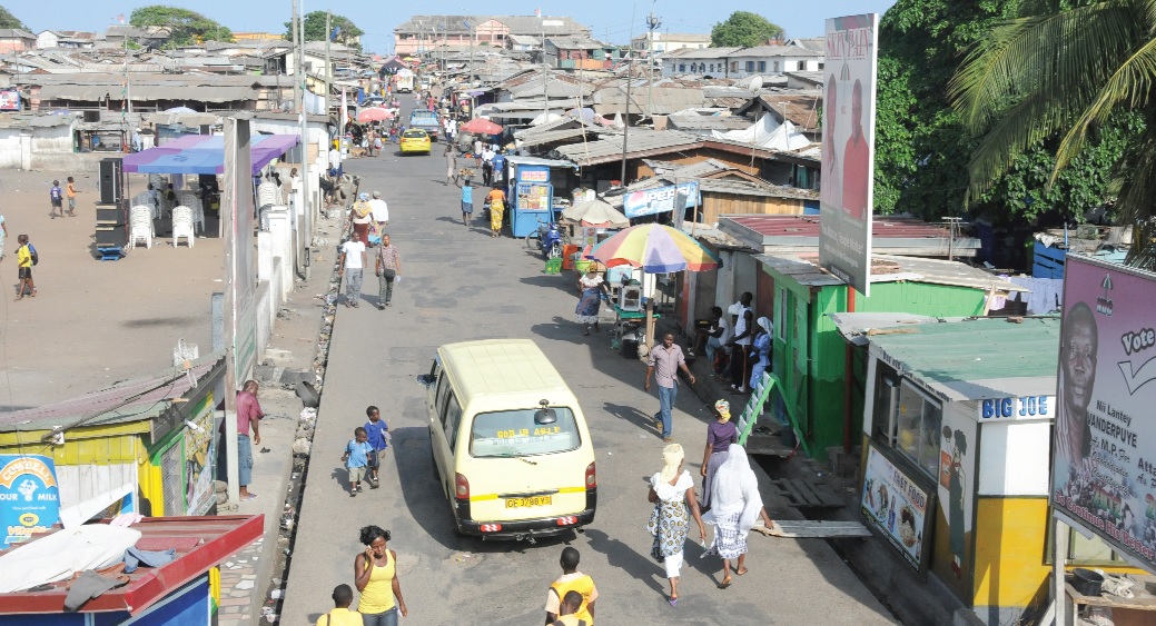 The slum at Bukom