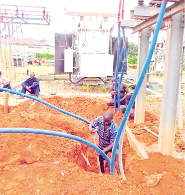 Some ECG workers on a project.