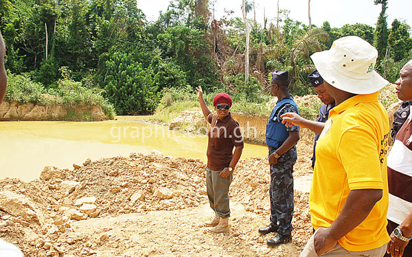 Library photo: An illegal mining site