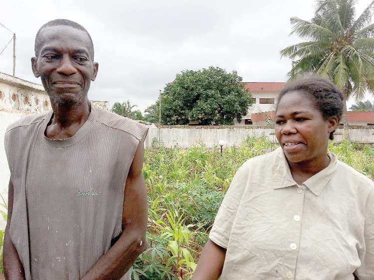 The couple, Mr Sledge Mensah and Mrs Jane Mensah who 