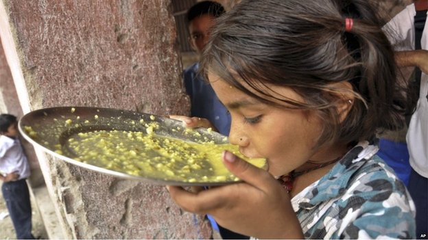 India has one of the world's largest school nutrition schemes. 