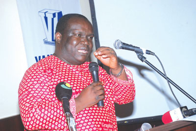 Mr Kenneth Ashigbey addressing participants during the forum