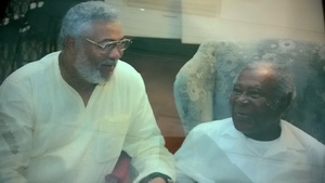 A recent photo of President Rawlings and Dr Morton