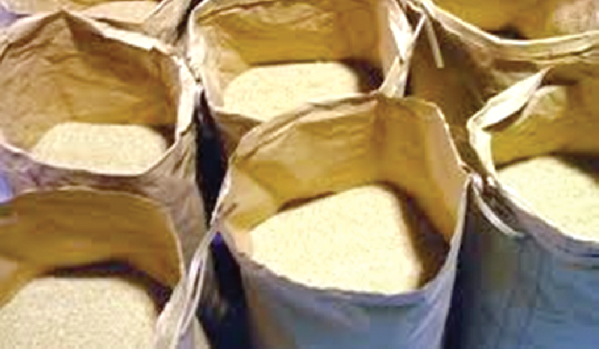 Different brands of ‘un-customed’ rice find their way into markets and shops throughout Ghana