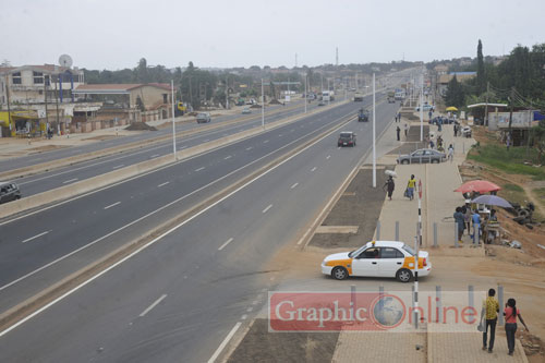 Achimota-Ofankor portion of the Accra-Kumasi Highway which connects the two largest cities of the country