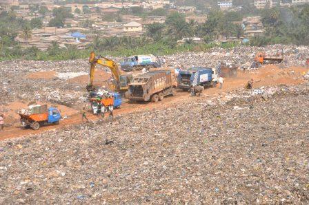 A landfill site in Ghana