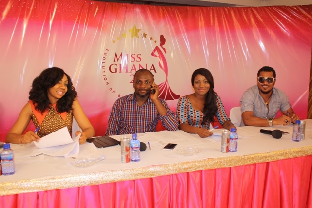 Judges (from right) Actor, Van Vicker; Shika Obeng, cosmetologist; Steven Adusei, professional photographer; and Inna Mariam Patty, CEO Exclusive Events