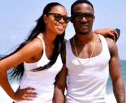 Yvonne Nelson and Iyanya in happy times