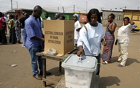 It is election day and some qualified voters cast their ballot