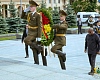 Ghana: President Mahama arrives in Belarus, lays wreath at Victory Monument