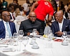 Ato Afful (right), Managing Director, Graphic Communications Group Ltd, interacting with Mohammed Adams Sukparu (middle), Deputy Minister of Communications, Digital Technology and Innovations, and Kwamina Asomaning, Managing Director and Chief Executive of Stanbic Bank Ghana, during the Graphic Business/Stanbic Bank Breakfast Meeting. Picture: ELVIS NII NOI DOWUONA