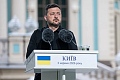 Zelensky spoke at a joint press conference with Nato Secretary General Mark Rutte in Kyiv on Wednesday