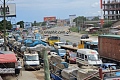 Tricycles compete with vehicles from the Kasoa-Accra section at Mangoline. Pictures: DOUGLAS ANANE-FRIMPONG & ERNEST KODZI