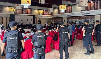 More than 30 members of the Church were taken for interrogation midway through Sunday service