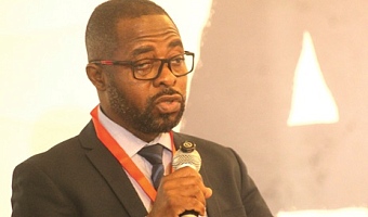 Dr. Chris Opoku Fofie, Deputy Director of the Family Health Division at Ghana Health Service, delivering a statement. Picture: ESTHER ADJORKOR ADJEI 
