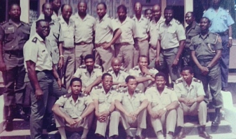 This is a photo of the South African officers Ghana trained for their independence in 1994. One of them in later years became a CDS and visited Ghana