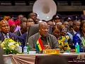 President John Dramani Mahama speaking at the 69th Ordinary Summit of the ECOWAS Authority of Heads of State and Government in Lungi, Sierra Leone