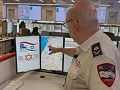 Chaim Rafalowski, Coordinator of International Cooperation at Magen David Adom, explaining how the ambulance service works in Israel