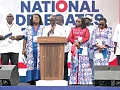 Frank Davies (middle), Chairman of the NPP Constitutional and Legal Affairs Committee, speaking at the conference. Those with him are some members of the committee