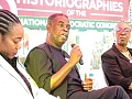 Kwesi Pratt Jnr (middle), veteran journalist, in a panel discussion with Dr Zanetor Agyeman-Rawlings (left), Minister of Environment, Science and Technology, and Betty Mould-Iddrisu (right), former Minister of Education. Picture: ERNEST KODZI