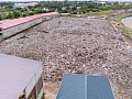 Aerial shot of the mountain of waste to be cleared at Agbogbloshie site