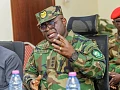 Maxwell Obuba Mantey (3rd from left), Director-General, Narcotics Control Commission; Haruna Iddrisu, Minister of Education; Ernest Brogya Genfi (4th from right), Deputy Minister of Defence, and other dignitaries. Picture: ERNEST KODZI