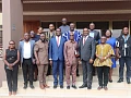 Peter Nortu-Kotoe (3rd from right), Chairman of the Parliamentary Sellect Committee on Education and Ahmed Jinapor (2nd from right), Director-General of GTEC  and other members of the committee as well as Parliamentary and GTEC staff after a working visit to GTEC